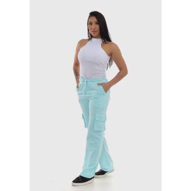 Imagem de Calça Feminina em Moletom 7926 Azul - macaw, Serenity, P