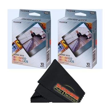 Imagem de FUJIFILM Película instantânea INSTAX Wide Brushed Metallics (pacote com 2 x 10 exposições)