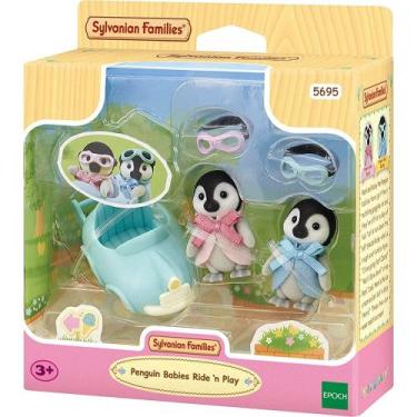 Imagem de Sylvanian families carrinho de brincar dos bebes pinguins epoch, Sylva