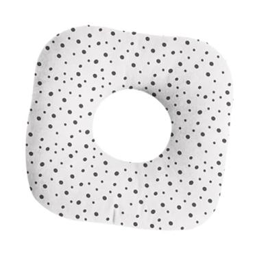 Imagem de IEUDNS Almofada para piercing de orelha, protetor auricular, respirável, moderna, em formato de O, almofada para dormir lateral para sofá doméstico, Ponto