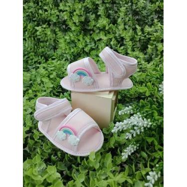 Imagem de Sandalia de Bebê Recém-Nascidos Macia Passeio Casuais Meninas Verão - 
