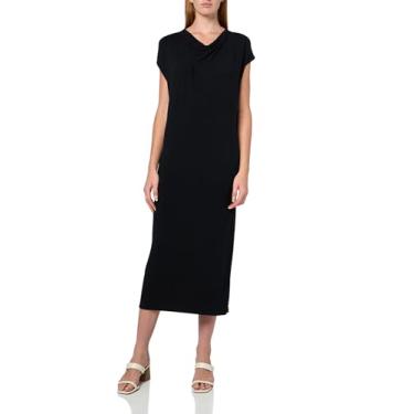 Imagem de Vince Vestido feminino com capuz drapeado SLV, Preto, P