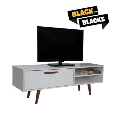 Imagem de Rack Para TV Até 43 Polegadas 1 Porta 1 Prateleira Para Sala Quarto Ni