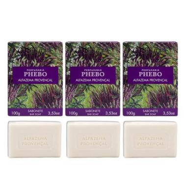 Imagem de Kit 3 Sabonete Phebo Alfazema Provençal em Barra Cremoso 100g