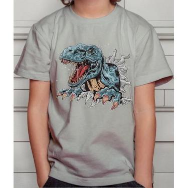 Imagem de Camiseta Camisa Infantil Juvenil Menina Menino Desenho Dinossauro Md1 