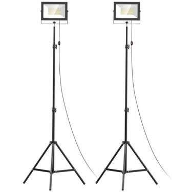 Imagem de Luzes de trabalho LED LIVOWALNY 110W 11000 lúmens com suporte de 2 uni