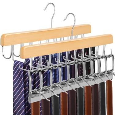 Imagem de Suporte de cinto e gravata TOPIA HANGER CT59N para 60 cintos e gravata