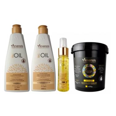 Imagem de Kit Arvensis Tec Oil Shampoo Condicionador Finalizador + Máscara 2x1