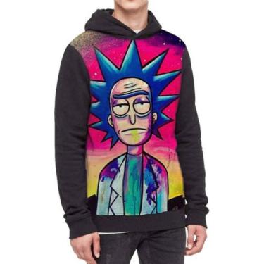 Imagem de Moletom Com Capuz Rick And Morty Full Print Ref:47 - smoke, Preto, M