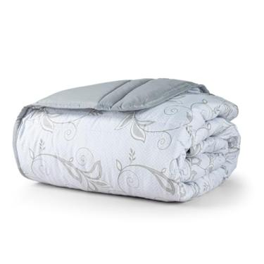 Imagem de Edredom Solteiro Dupla Face Micropercal 200 Fios - Conforto Premium em 1 Peça (PEQUIM)