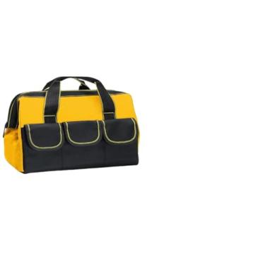 Imagem de Kit De Ferramentas Resistente E à Prova D'áGua De 13 Polegadas, Adequado Para Eletricistas, Carpinteiros, MecâNicos, Amadores E Uso DiáRio(Amarelo + Bolsa Escada)