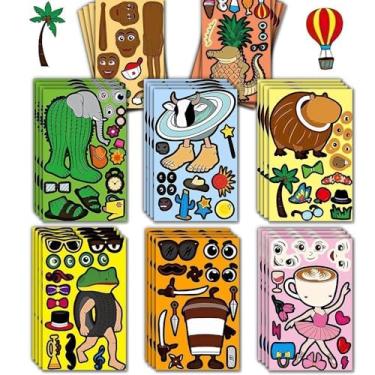 Imagem de 24 folhas de adesivos italianos Brainrot, adesivos de decoração de brainrot italiano para garrafas de água, pacote de adesivos de presentes de aniversário italiano Brainrot vinil à prova d'água para