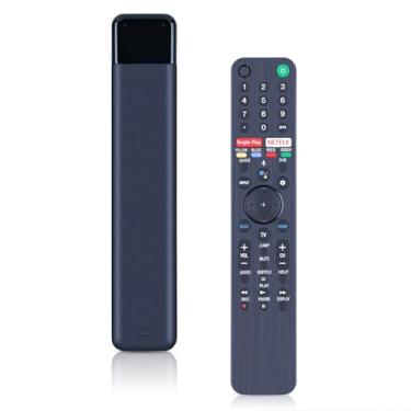 Imagem de Controle remoto de substituição por voz RMF-TX500U para Sony Bravia TV KD-75X75CH XBR-55A8H XBR-55X950G XBR-65A8H KD-65X750H XBR-49X950H XBR-75X900H XBR-75X850G XBR-650G Chaveiro X90CH D-65X75CH