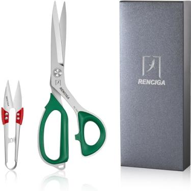 Imagem de Tesoura de tecido tesoura de costura personalizada tesouras de moldagem integral multiuso para corte de tecido couro costura confortável aderência profissional tesoura de pano afiado artesanato (25 cm