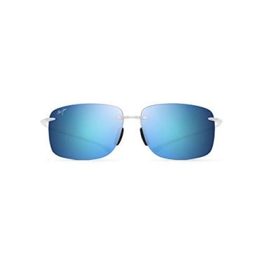 Imagem de Maui Jim Óculos de sol sem aro Hema, Cristal fosco/azul Hawai, Large