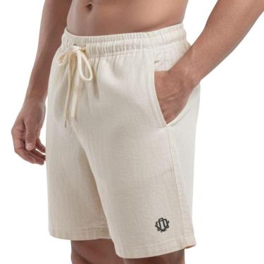 Imagem de Short Casual Linho Premium DNV Reflect Editions Limited Marfim-Masculino