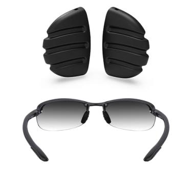 Imagem de ToughAsNails Almofadas de nariz pretas de substituição para óculos de sol Maui Jim Ho'okipa MJ407