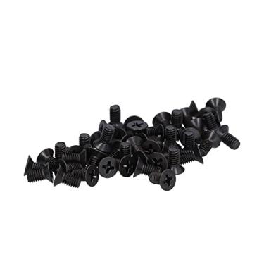 Imagem de 50pcs M4 A2-70 Black Zinccar para Parafuso Com Revestimento Galvanizado Preto à Prova, Fácil de Transportar, Chave de Fenda PZ2, Ideal para Reparo e Peça de Conexão (M4*8)