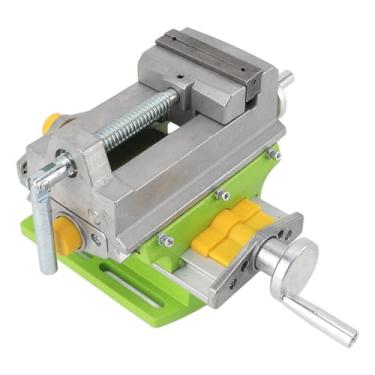 Imagem de SUNGOOYUE Torno de Furadeira de 3 Polegadas, Torno Plano Deslizante de Liga de Alumínio Durável para Operações de Perfuração e Fresagem de Bancada, Fácil de Usar para Amadores e Profissionais