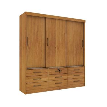 Imagem de Guarda Roupa 3 Portas 9 Gavetas Chicago cinamomo