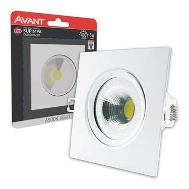 Imagem de Spot Led Embutir Quadrado Bivolt 5w 6500k Avant