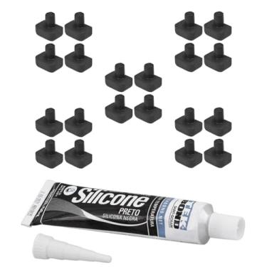 Imagem de 20 Borracha + Silicone Para Trempe Fogão Brastemp BDT86 BFS5