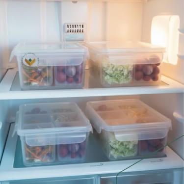 Imagem de Organizador De Geladeira 2,2 Litros Armário Cozinha Alimentos Vegetais Frutas Temperos