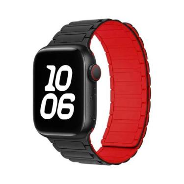 Imagem de Pulseira Magnética De Silicone De 49mm 46mm 42mm 40mm 41mm 44mm 45mm P
