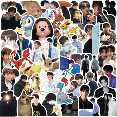 Imagem de Adesivos Loves For Loves Sakes, vinil impermeável, 50 unidades