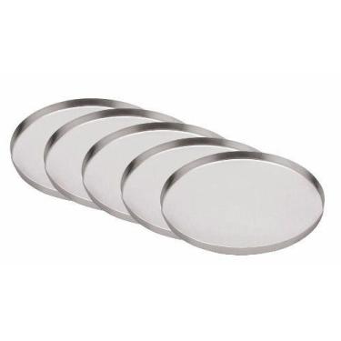 Imagem de Kit 5 un Forma Pizza 35 Cm Aba Alta Profissional Pizzaria