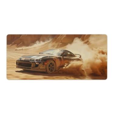 Imagem de HouLaiZhe JDM Drift Sports Car Sup Grande Gaming Mouse Pads Tapete de Mesa Base de Borracha Antiderrapante Laptop Acessórios de Computador Suprimentos Bloco de Escrita para Escritório Casa 40 x 90 cm