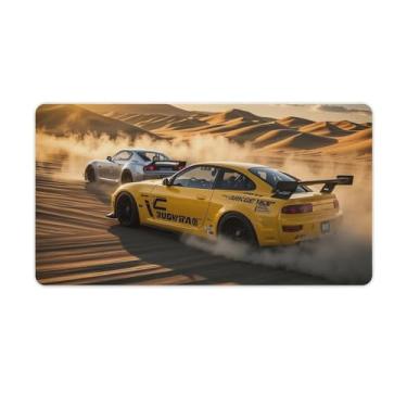 Imagem de HouLaiZhe Rx7 Vs S15 Desert Drift JDM Gaming Mouse Pads JDM Car Desk Pads Grandes Mousepads para Desktop Keyboard Computer Mat40X75cm