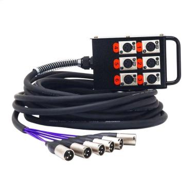 Imagem de Medusa 6 Vias Montada Conectores Amphenol - 45 Metros