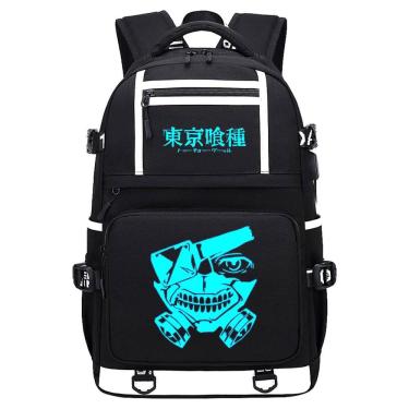 Imagem de Mochila escolar infantil Tokyos Ghouls 30x15x48cm Oxford