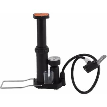 Imagem de Bomba de ar portátil de alta pressão para pneus de bicicleta compacta para bicicletas de montanha e estrada inclui acessórios de agulha de mangueira l bomba para uso em movimento