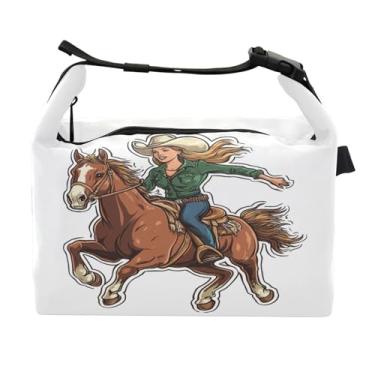 Imagem de STAYTOP Lancheira feminina de competição de cowboy com fivela de alça, lancheira isolada para meninos e meninas, lancheira térmica para trabalho escolar
