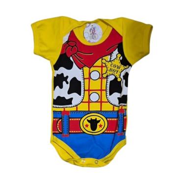 Imagem de Fantasia Woody bebê menino body temático com chapéu mesversário (Woody sem chapeu, G)