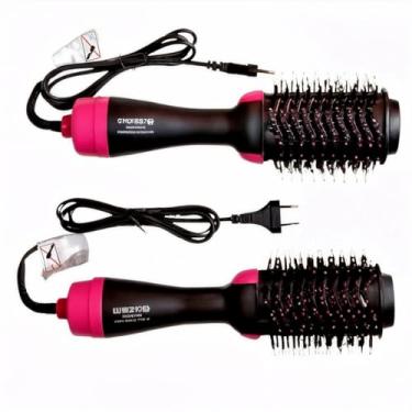 Imagem de Escova secadora alisadora 3 em 1 110v alisa e seca