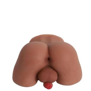 Imagem de Masturbador Masculino Realístico com Ânus Penetrável e Pênis Flácido, TPE, 29x22,5x13 cm, Túnel Texturizado
