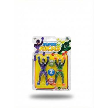 Imagem de Brinquedo Super Ninjas com Geleca que Gruda na Parede - Brinquedo Interativo e Sensorial - Lança e Gruda (Cores Sortidas) - Presente para Crianças 5+ Anos