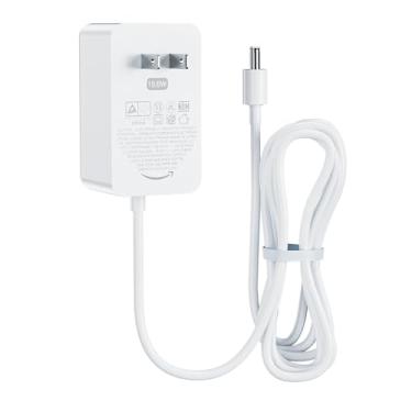 Imagem de Adaptador de cabo de alimentação de 15 W para Echo Dot 3ª, 4ª geração, ponto com relógio, Echo Dot Kids Edition, Echo Show 5 (1ª geração), Echo Spot, Echo Pop, Fire TV Cube, alto-falantes inteligentes