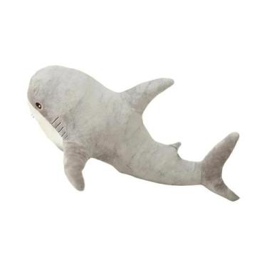 Imagem de Almofada De Pelúcia Grande Em Forma De Tubarão, 30-120CM, Cinza, Azul,