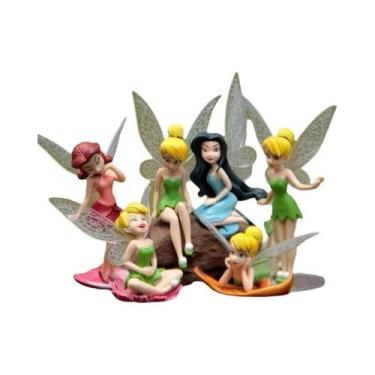 Imagem de Decorações De Jardim Em Miniatura Família Fada Das Flores Com Asas Voa