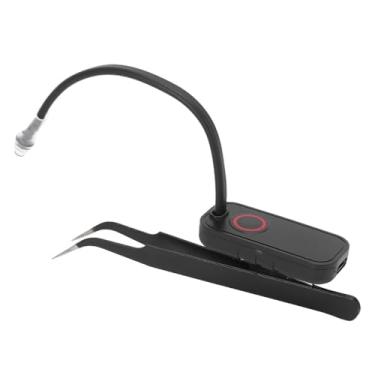 Imagem de aqxreight Luz de Extensão de Cílios Luz LED para Cílios Com Pinça 1W 405nm Comprimento de Mangueira Dobrável Ajuste de 180 ° Controle de Toque para Salão de Beleza Cura Com Cola de