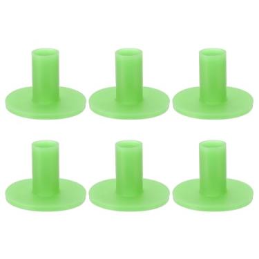 Imagem de YELARXI Camiseta de borracha para prática de golfe, camiseta de condução de 3,5 cm e pacote com 6 e borracha e ajuste verde para (interior/exterior/tapetes de golfe/cursos/quintais/gramados)