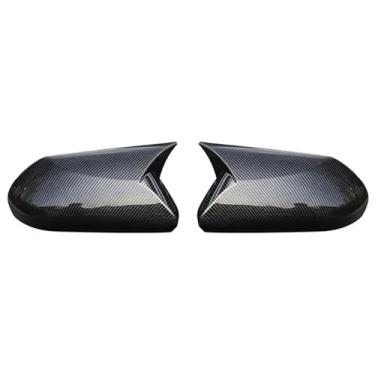 Imagem de Capas de asa para Toyota para Camry 2018-2023 capa de espelho lateral de carro tampa de asa porta externa capa de visão traseira guarnição de fibra de carbono invólucro externo capa retrovisor