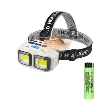 Imagem de Lanterna De Cabeça LED Recarregável De Alta Potência Para Camping, Cam