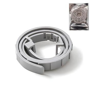 Imagem de Coleira Antipulgas Para Cães Ajustável 63cm Cinza óleo Essencial Pulgas E Carrapatos