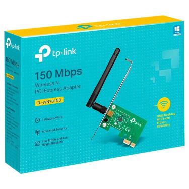 Imagem de Placa De Rede Tp-link Wireless 150mbps Pci Express - Tl-wn781nd