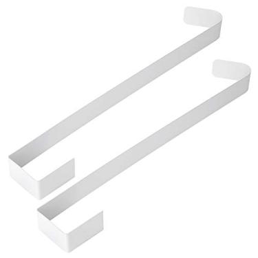 Imagem de EVGATSAUTO 2 Pçs Guirlanda de Natal Gancho de Ferro Forjado Grinalda Gancho de Porta para Decorações do Feriado para Pendurar Guirlandas Casacos Mochilas (Branco)